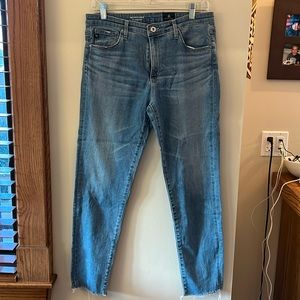 AG Adriano Goldschmied The Stevie Ankle slim straight ankle jeans size 31R